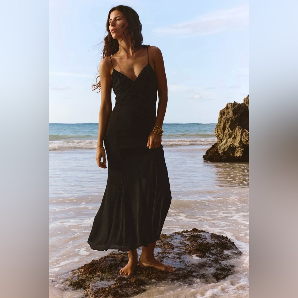 MIDI SLIP DRESS